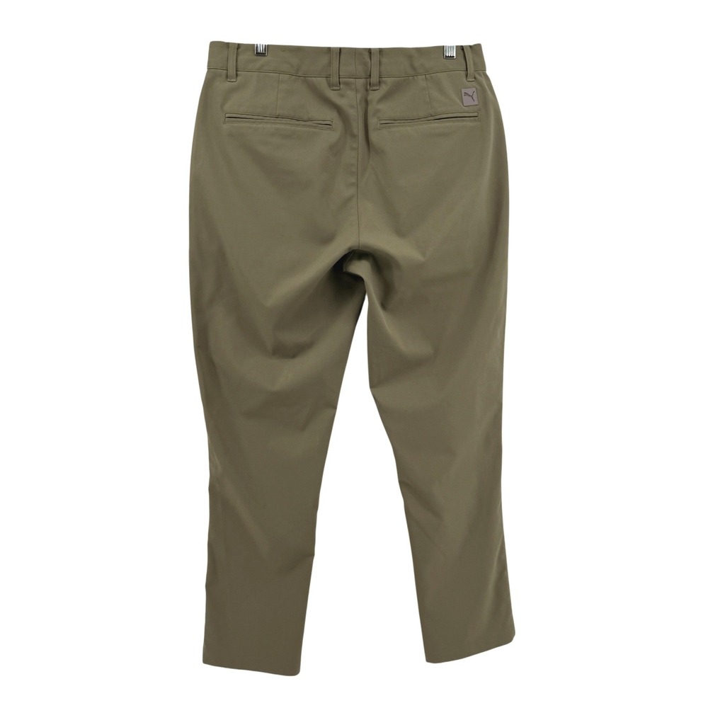 Puma Way 1 Golf Pants Mens 34x30 Pre-Owned Green Performance Flat Front Gorpcore